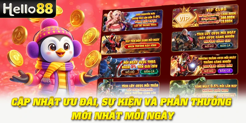 Tải App Hello88 - Hướng Dẫn Cài Đặt Nhanh, Nhận Quà Khủng 4  Cập nhật ưu đãi, sự kiện và phần thưởng mới nhất mỗi ngày